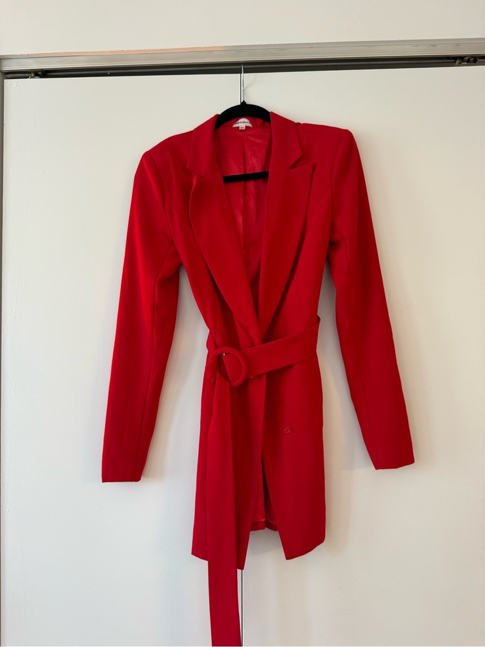 superdown Red Belted Blazer Jacket